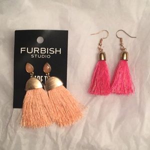 2 pairs tassel earrings